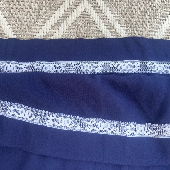 Lilly Pulitzer Sarah True Navy Beaded Embellished Tunic 3/4 Sleeve Dress. - Picture 10 of 11